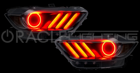 Ford Mustang Oracle HALO LED Headlight Rings and Strips - ColorSHIFT