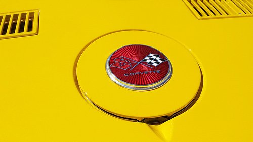 1975-1976 Corvette Fuel Door Emblem