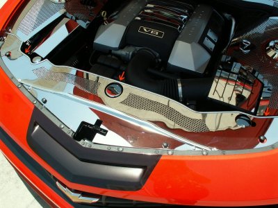 2010-2013 Camaro radiator cover w caps