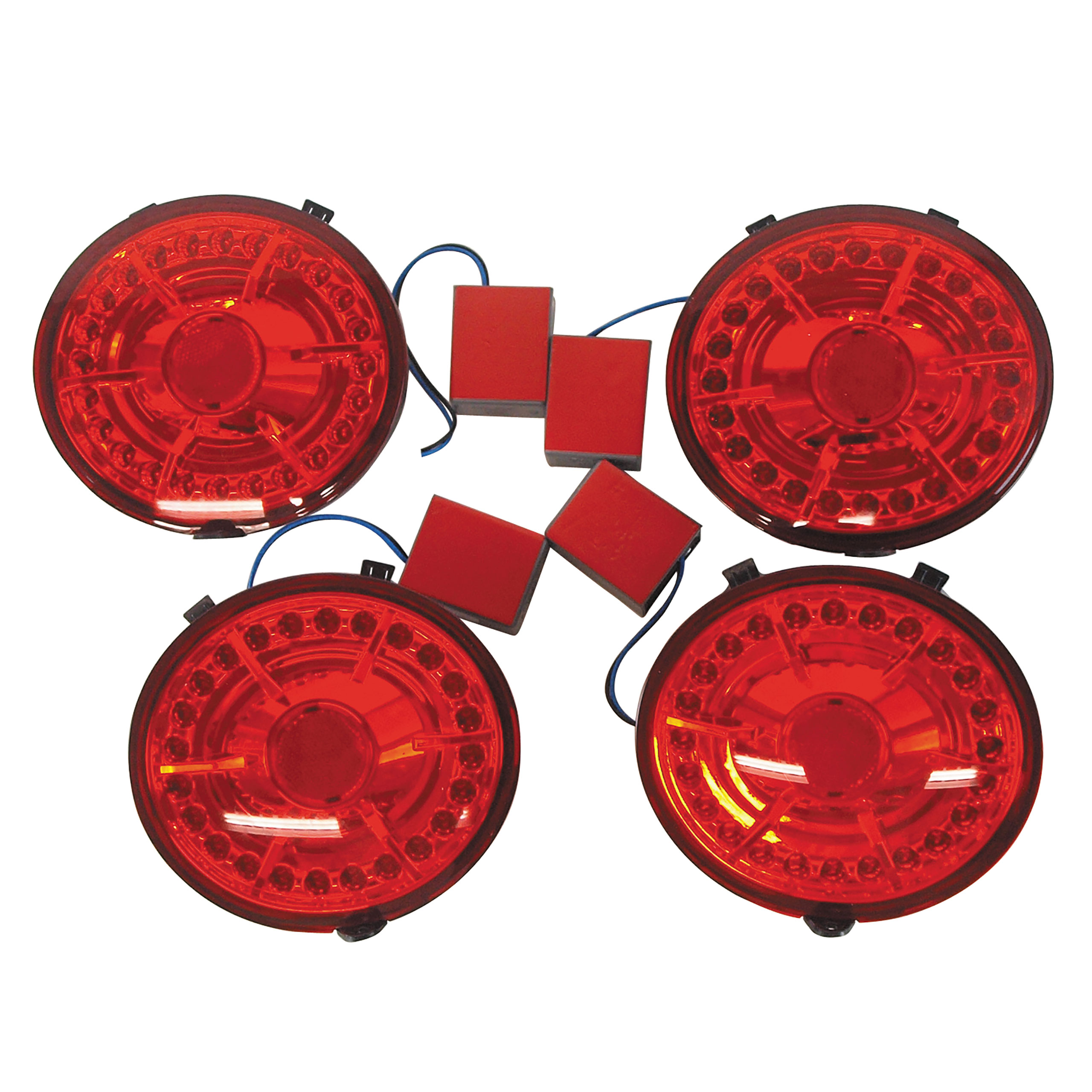 2005-2013 Corvette C6 Eagle Eye LED Tail Lights w/ Factory Style Red CA-60800 