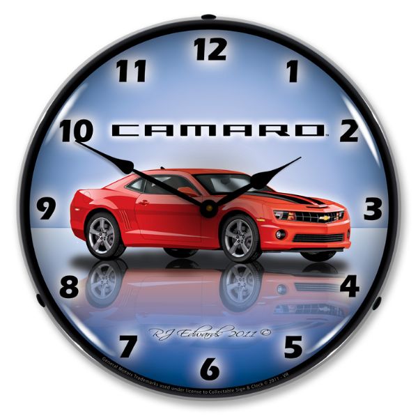 2010-2015 Chevrolet Camaro C6-C7 LED Clock- G5 Victory Red CA-C0537 