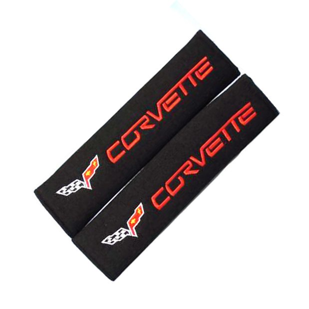 C5 C6 C7 Corvette Seat Belt Covers Shoulder Pads