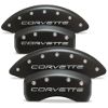 C6/C5 Corvette Caliper Covers Flat Black w/logo