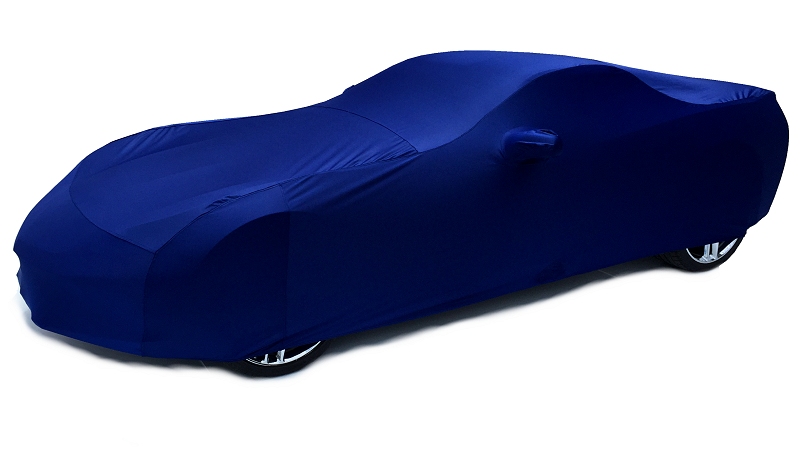 C7 Corvette Stingray Car Cover - Indoor Super Stretch Extra Soft - Color Matched Laguna Blue