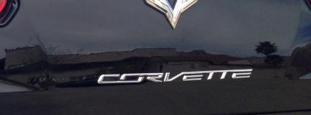 C7 Corvette Stingray Painted Bumper Lettering