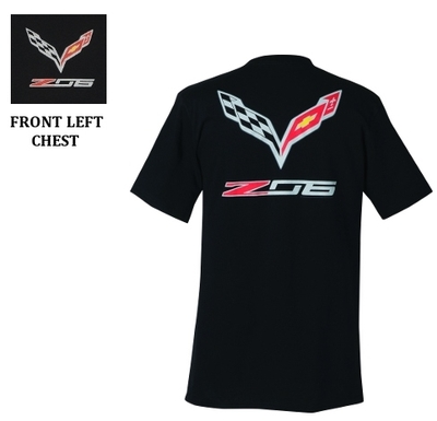 C7 Corvette Z06 and FLAGS T-Shirt