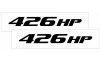 2010-2015 Camaro Hood Rise Decal Set - 426 HP 