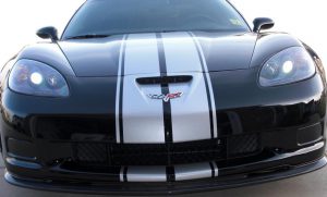 C6 Corvette Wide Body Corvette with Driving Light Acrylic Black out kit