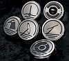 C6 Executive Engine Caps w/Carbon Fiber Inlay