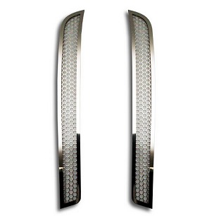 C7 Corvette Matrix Series Alumi- Steel Rear Valance Grilles Package