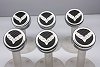 C7 Corvette Engine Caps w/Crossed Flag Logo Carbon Fiber