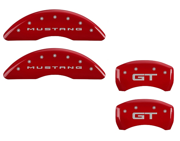 2015-2017 Ford Mustang GT MGP Caliper Covers Red