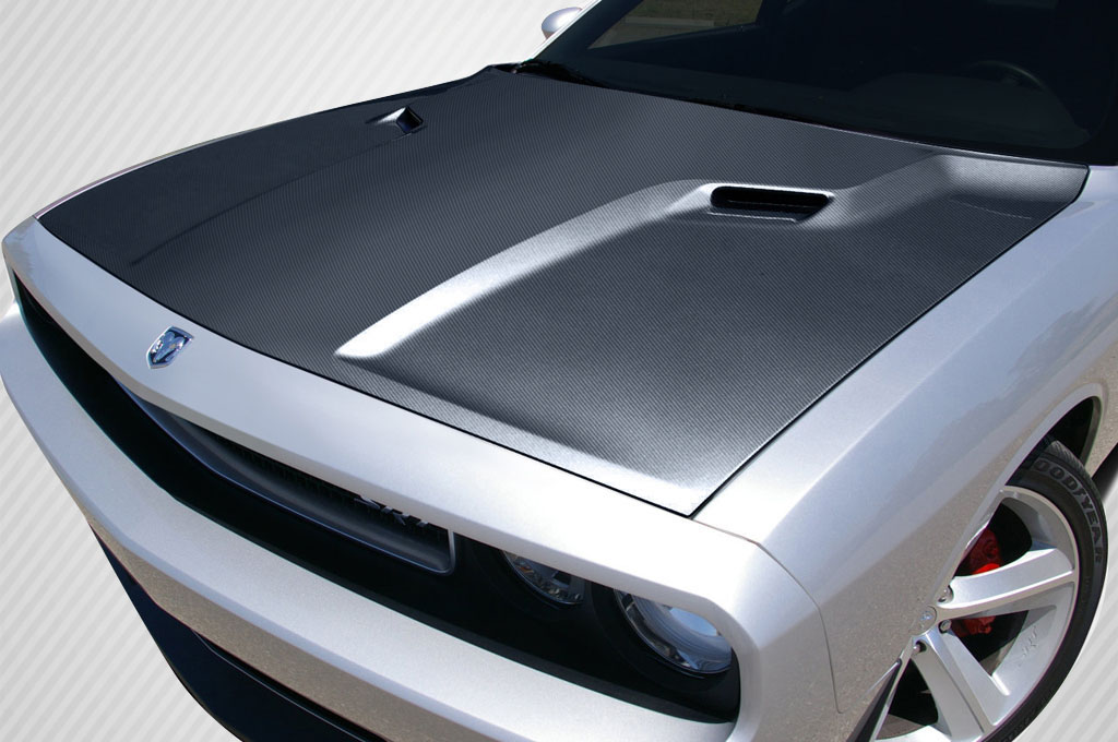 2008-2023 Dodge Challenger Carbon Creations SRT Look Hood - 1 Piece