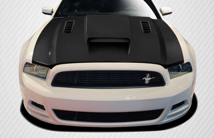 2013-2014 Ford Mustang / 2010-2014 Mustang GT500 Carbon Creations CVX Hood - 1 Piece