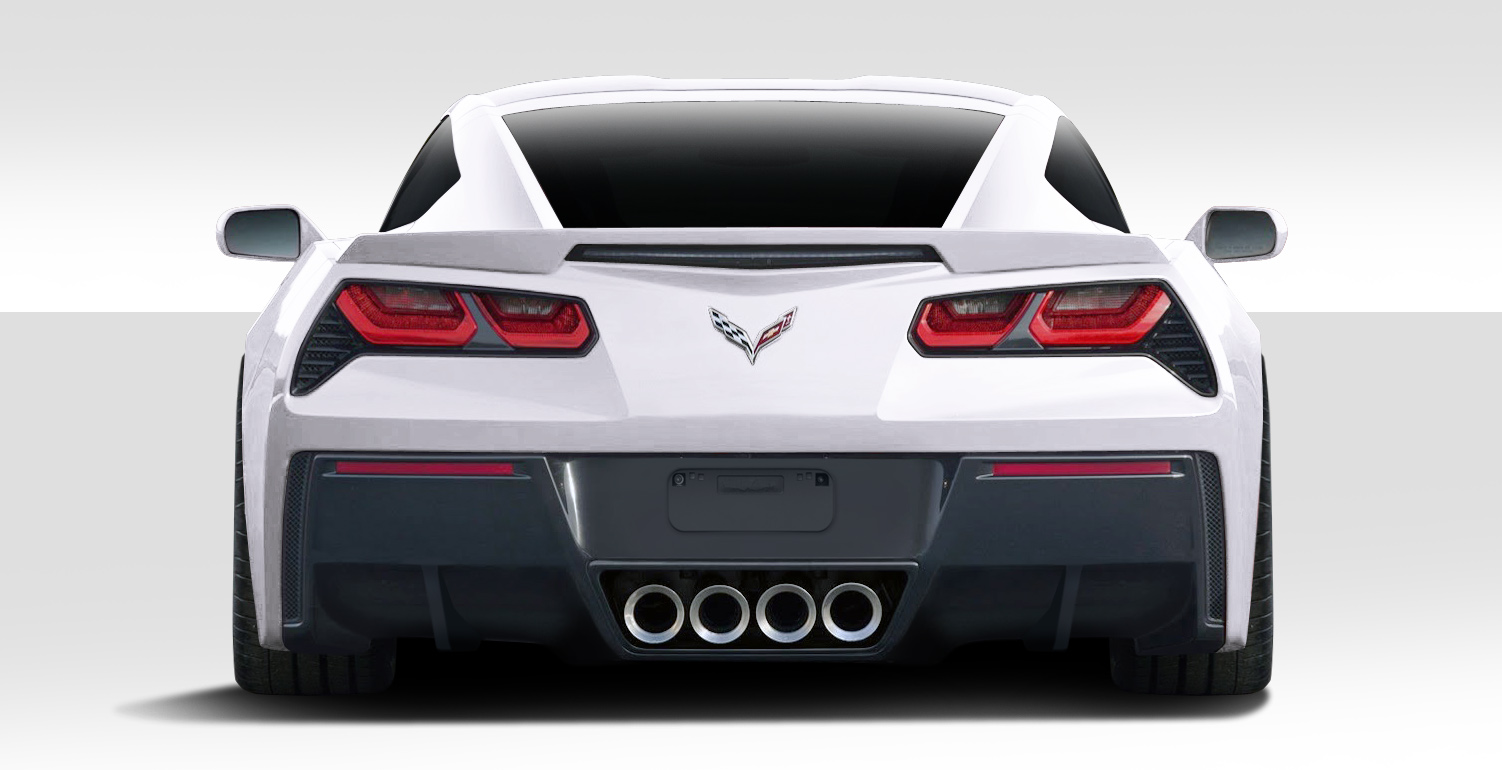 2014-2019 Corvette C7 Duraflex GT Concept Rear Diffuser - 2 Piece