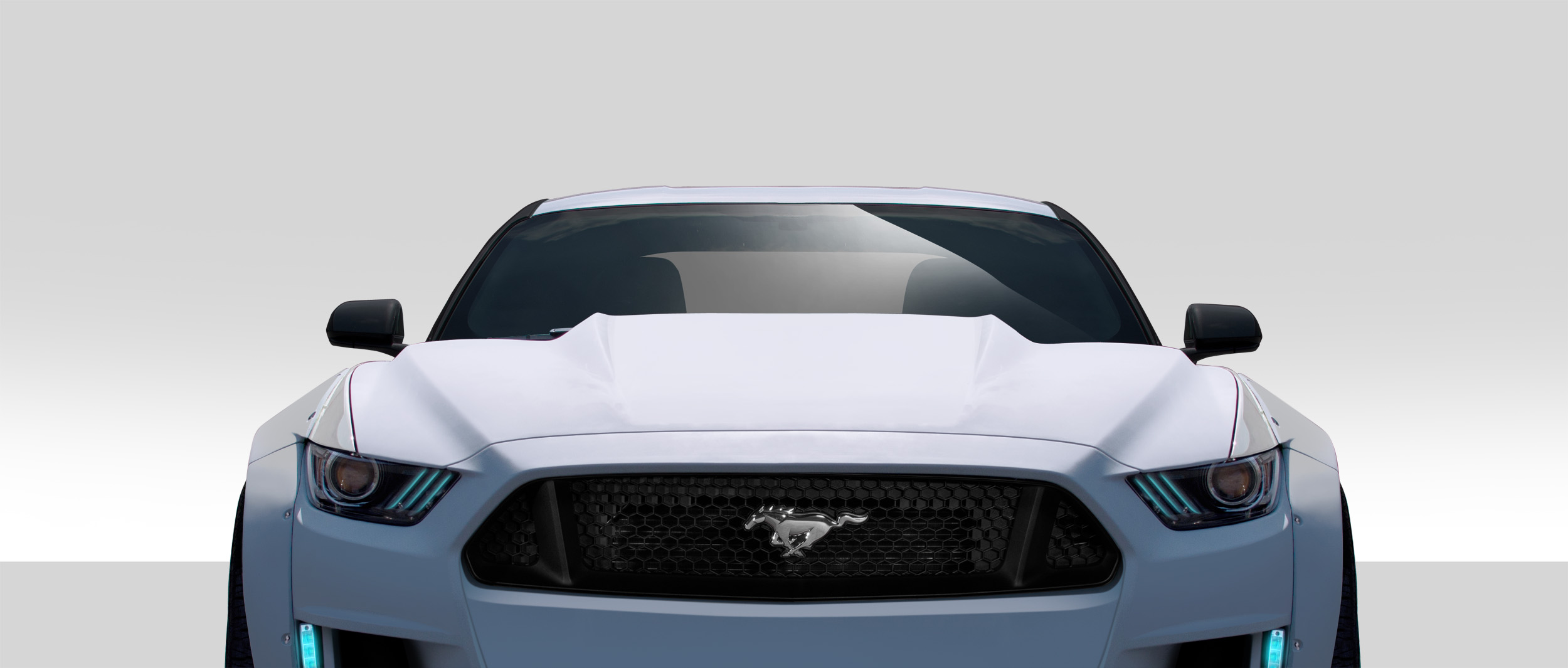 2015-2017 Ford Mustang Duraflex Cowl Hood - 1 Piece