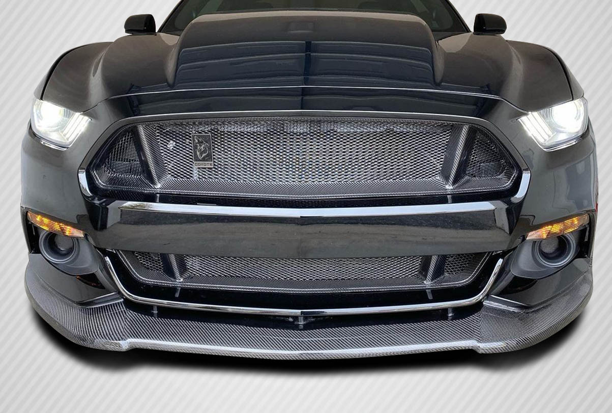 2015-2017 Ford Mustang Carbon Creations CVX Front Lip Spoiler - 1 Piece