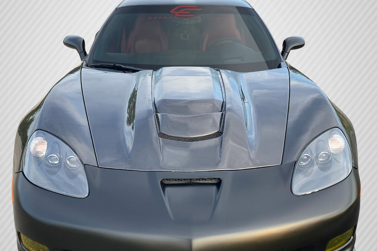 2005-2013 Corvette C6 Carbon Creations ZR1 V2 Hood - 1 Piece