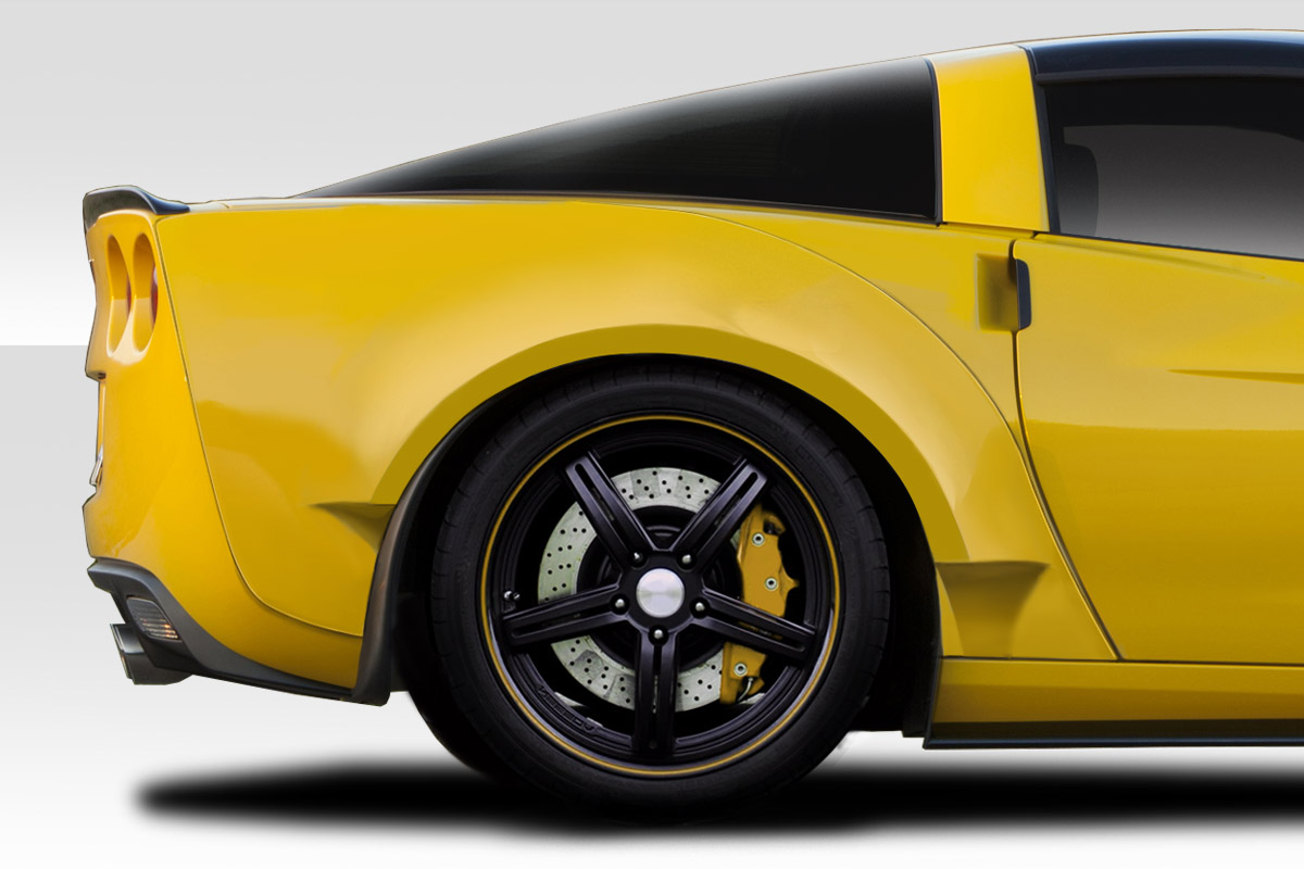 2005-2013 Corvette C6 Duraflex D Sport Rear Fender Flares - 2 Piece