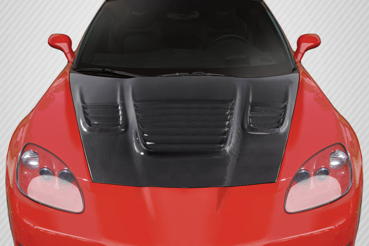 2005-2013 Corvette C6 Carbon Creations World Challenge Look Hood - 1 Piece
