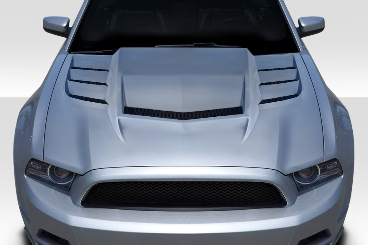 2013 2014 ford mustang duraflex interceptor hood 1 piece rpidesigns