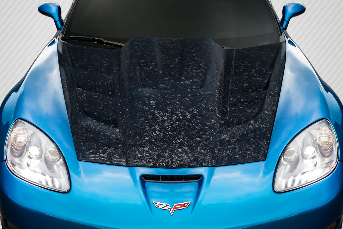 2005-2013 Corvette C6 Carbon Creations AeroForge Dritech ZR Edition 2 Hood - 1 Piece