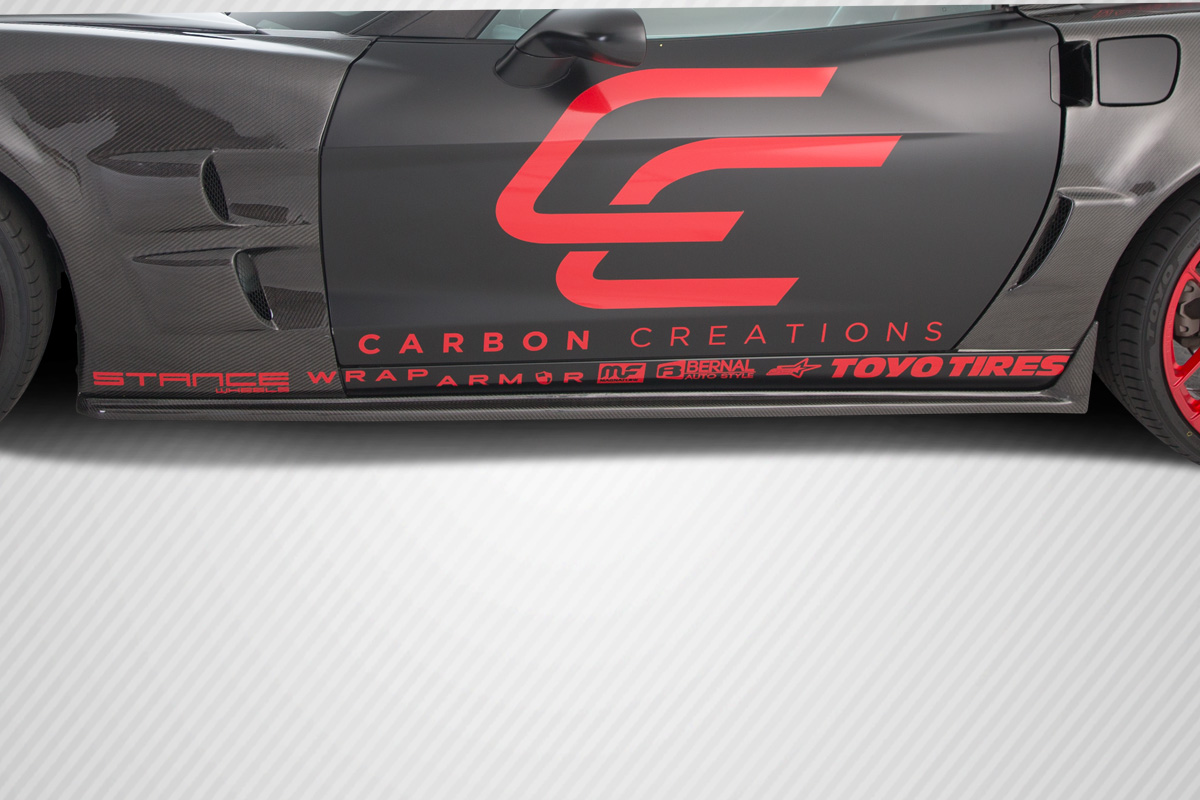 2005-2013 Corvette C6 Carbon Creations ZR Edition Side Skirts Rocker Panels - 2 Piece