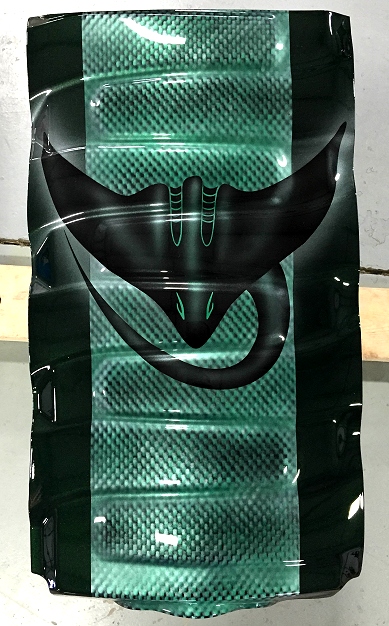 C7 Corvette Custom Airbrushed Engine Plenum Cover w/Stingray