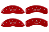 2010-2014 Chevrolet Camaro MGP Caliper Covers Red/Silver