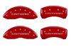 2010-2014 Chevrolet Camaro MGP Caliper Covers Red/Silver