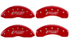 2010-2014 Chevrolet Camaro MGP Caliper Covers Red/Silver