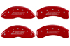 2010-2014 Chevrolet Camaro MGP Caliper Covers Red/Silver