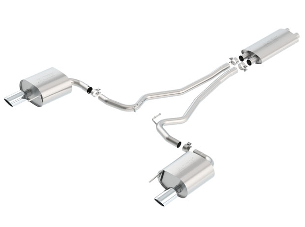 2015-2017 Mustang V6 Borla Cat-Back Exhaust Touring 140586 2015-2017 Mustang V6 Borla Cat-Back Exhaust Touring 140586