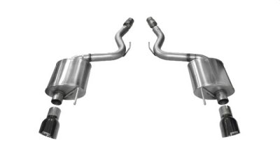2015-2017 Ford Mustang GT Corsa Axle-Back Touring Exhaust System 14329BLK