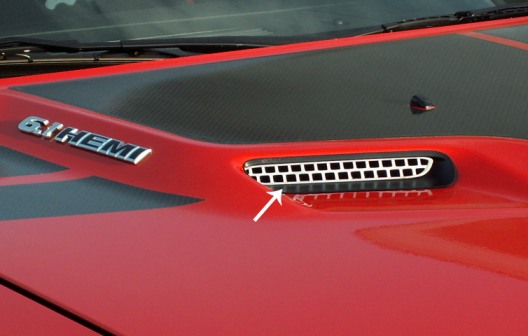 Challenger Honeycomb Style Hood Scoop Insert Grills