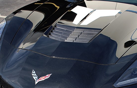 c7 corvette apr carbon fiber hood vent
