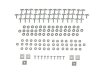 1956-1961 C1 Corvette Side Moulding Mounting Kit