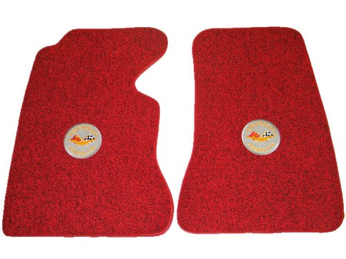 1962 C1 Corvette Floor Mats with Logo Embroidered