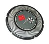 1966 C2 Corvette Gas Lid Emblem Black