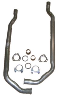 1968-1974 C3 Corvette Exhaust Front Pipe Set Small Block 4 Speed Aluminized