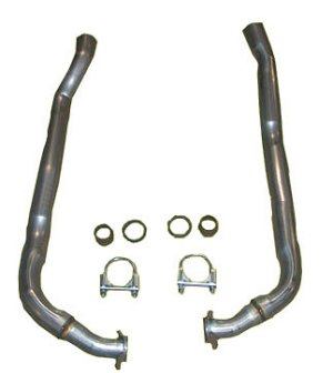 1968-1974 C3 Corvette Exhaust Pipe Front Left And Right Pair 327 350