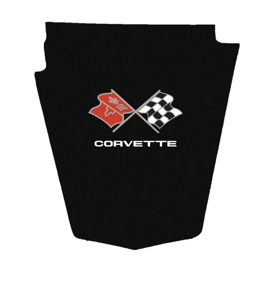 1968-1972 C3 Corvette Replacement Hood Liner w/Color Logo Emblem 1968-1972 C3 Corvette Replacement Hood Liner w/Color Logo Emblem
