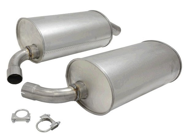 1973 C3 Corvette Aluminized Mufflers 2 Inch