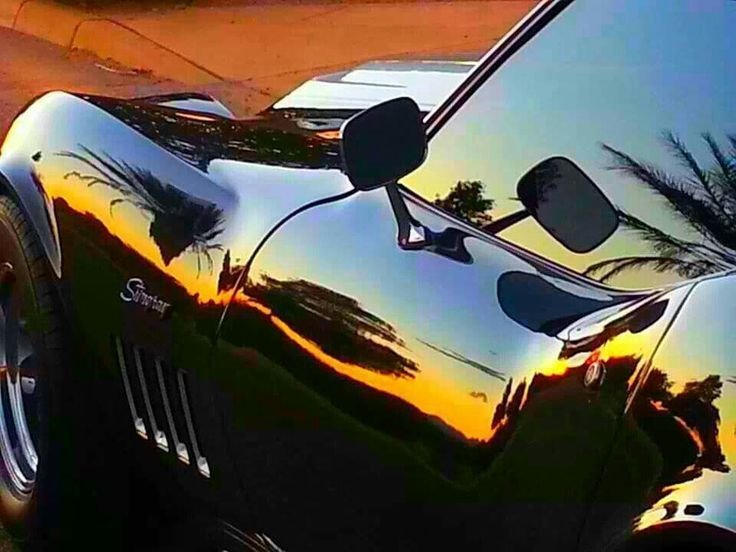 C3 corvette on sale rear view mirror
