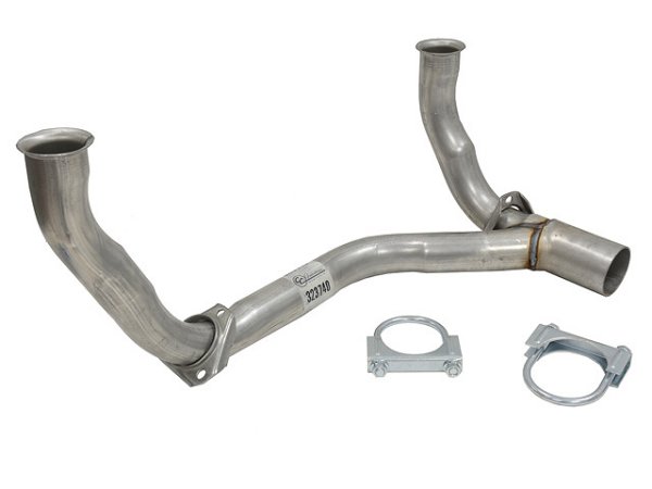 1976-1979 C3 Corvette Front Y Exhaust Pipe Without A.I.R. Pump