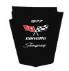 1977-1979 C3 Corvette Replacement Hood Liner w/Color Logo Emblem