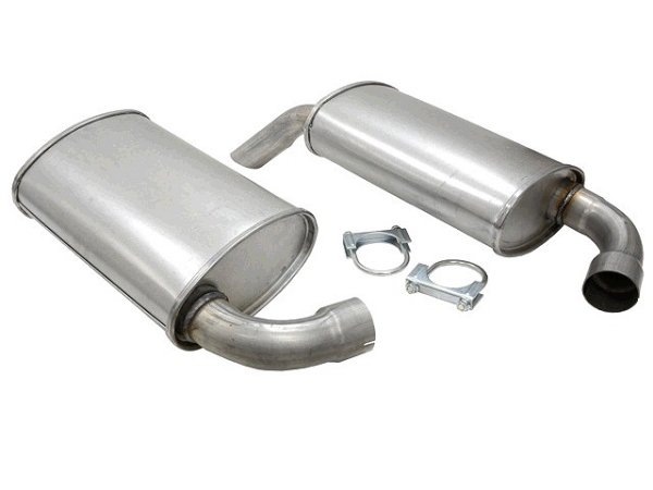 1979-1982 C3 Corvette Aluminized Hideaway Mufflers 2 1/2 inch