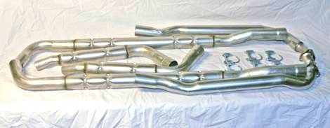 1980-1982 C3 Corvette Allen's Chambered Exhaust Pipes Complete Set