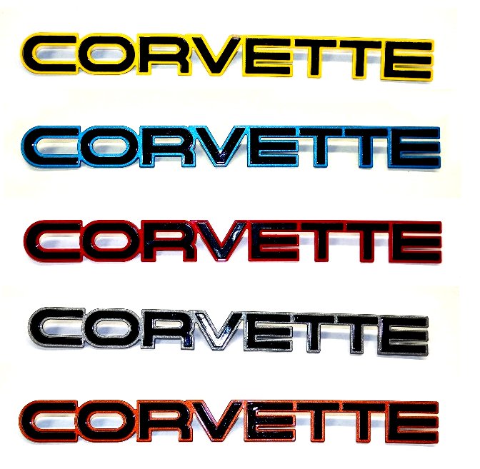 1984-1990 C4 Corvette Color Match Rear Bumper Letters