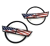 1984-1990 C4 Corvette Emblems USA American Flag Inserts